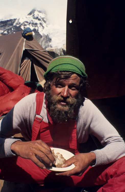 Schorsch Ritter nach der Besteigung des Kanchenjunga 1980